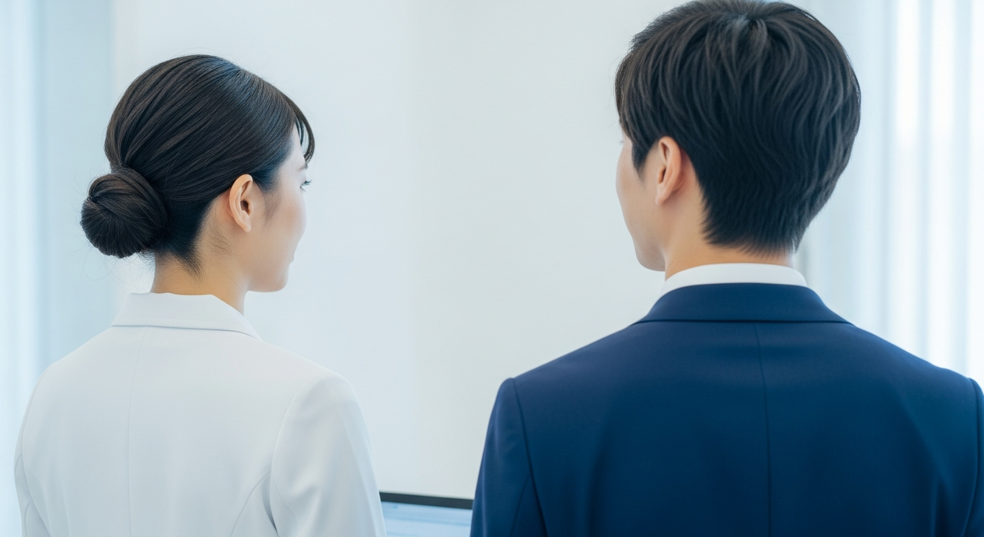 日本地図と地域別の求人状況を比較するイメージ（都市部と地方の求人格差）